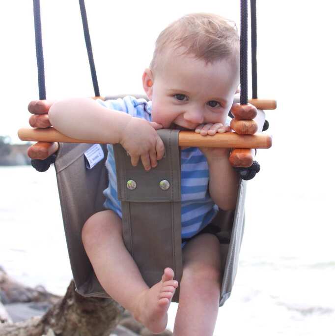 Plastic-Free Canvas Swing for Baby and Toddler, Solvej