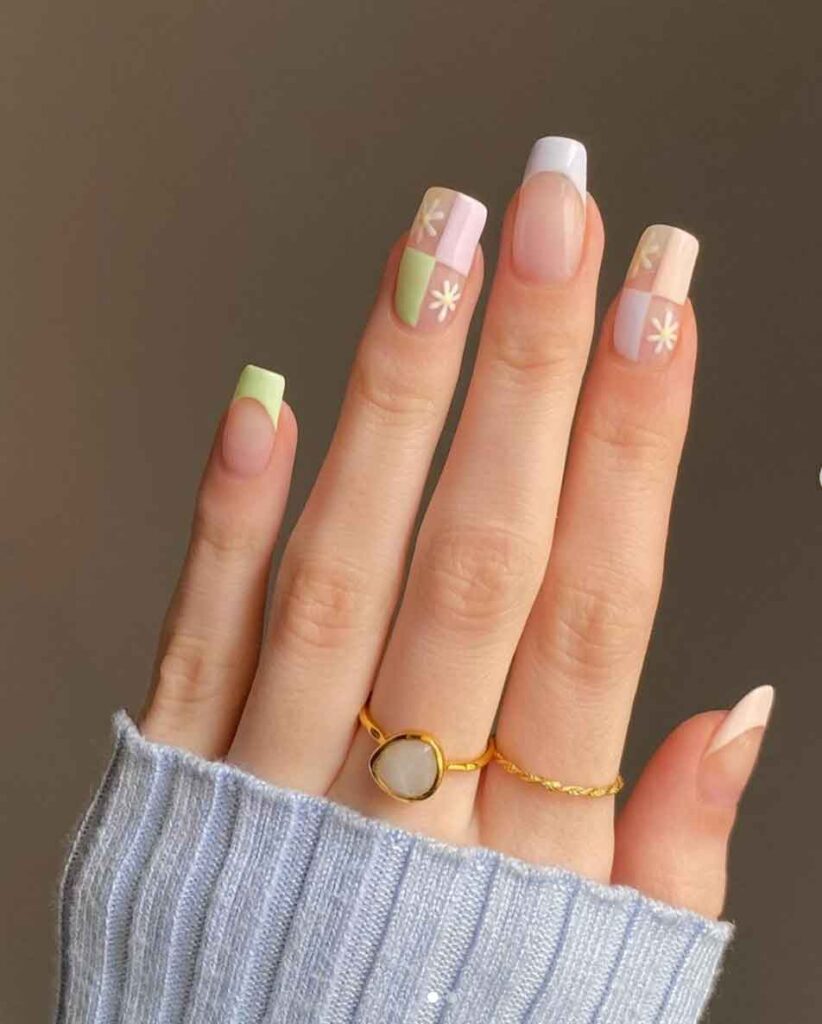 cute pastel soft girl aesthetic nail art