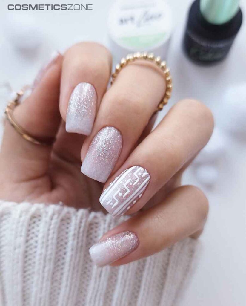 ombre winter nails
