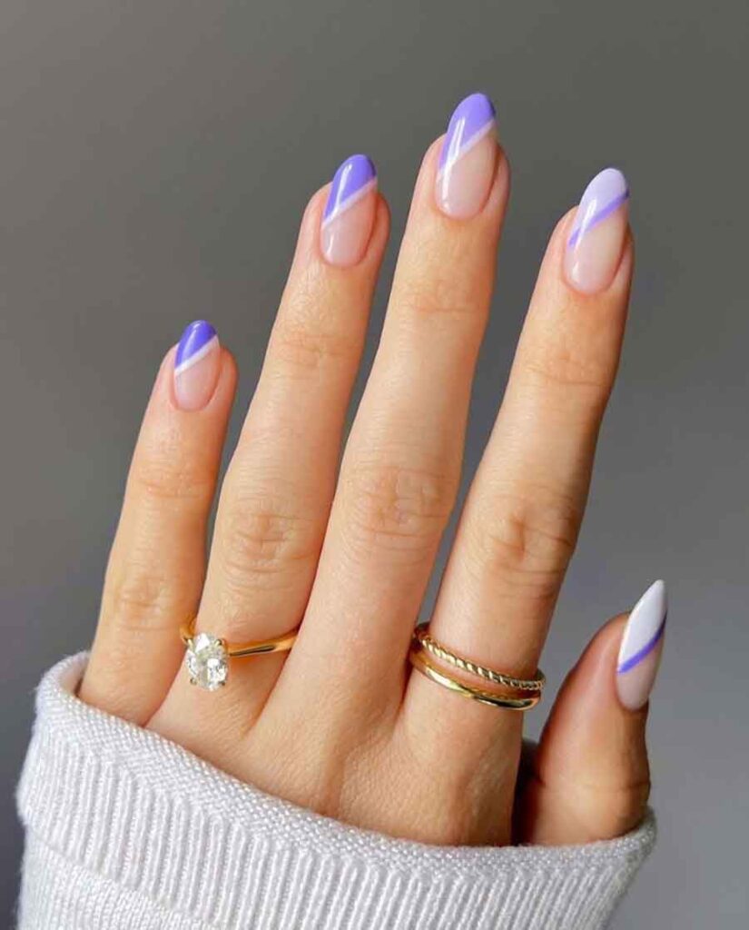 nails, nail art, nail, nail designs, nail design, nail polish, nail ideas,  spring nails, spring nail | Ongles lilas, Ongles violets, Ongles turquoise