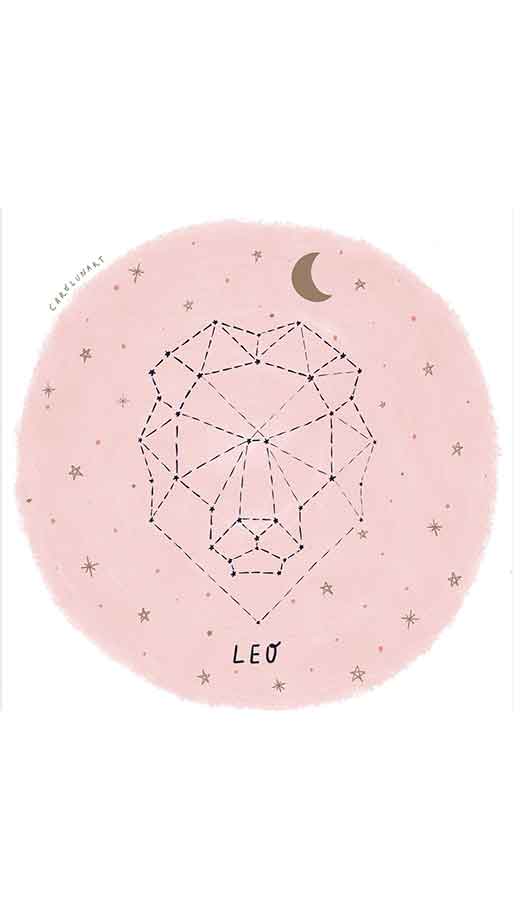 zodiac sign leo aesthetic background wallpaper iphone