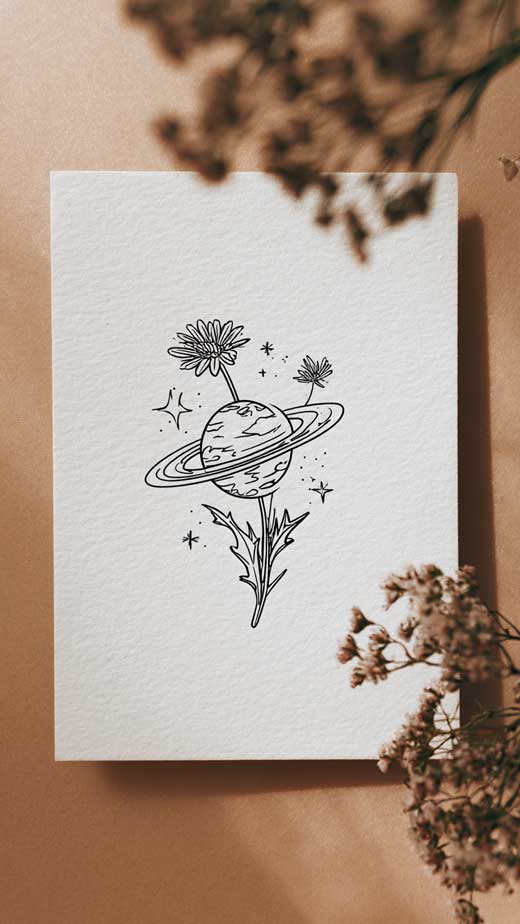 planet minimal phone background