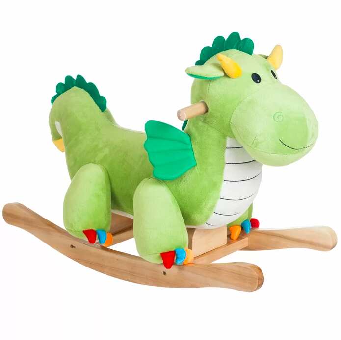 Plush Ride-On Dragon Toy