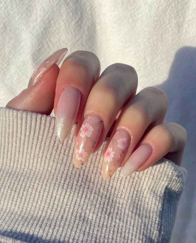 sakura nails