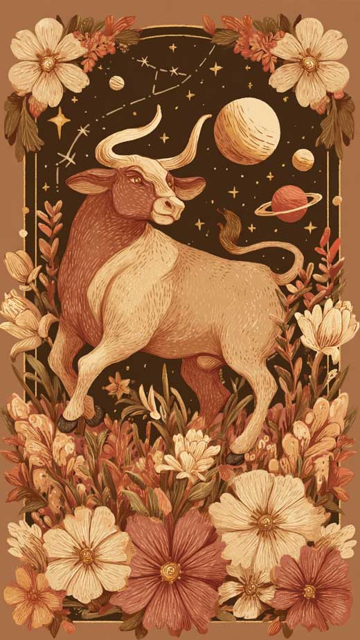 taurus aesthetic wallpaper background iphone