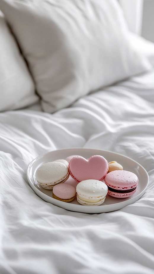 valentines day wallpaper pastel macaron cozy