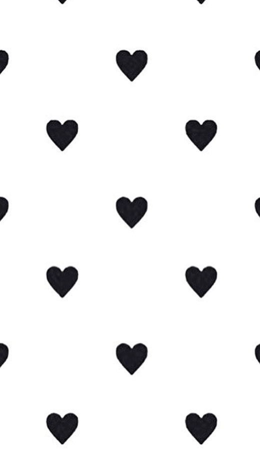 black and white heart pattern background for iphone
