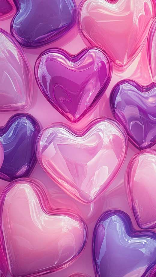 purple andpink valentines wallpaper