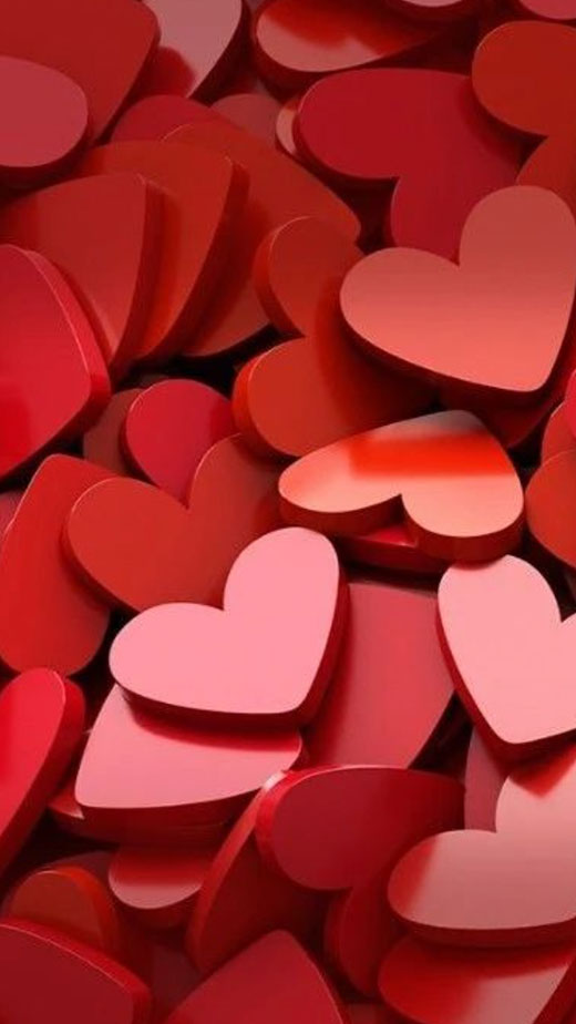 red hearts background iphone hd