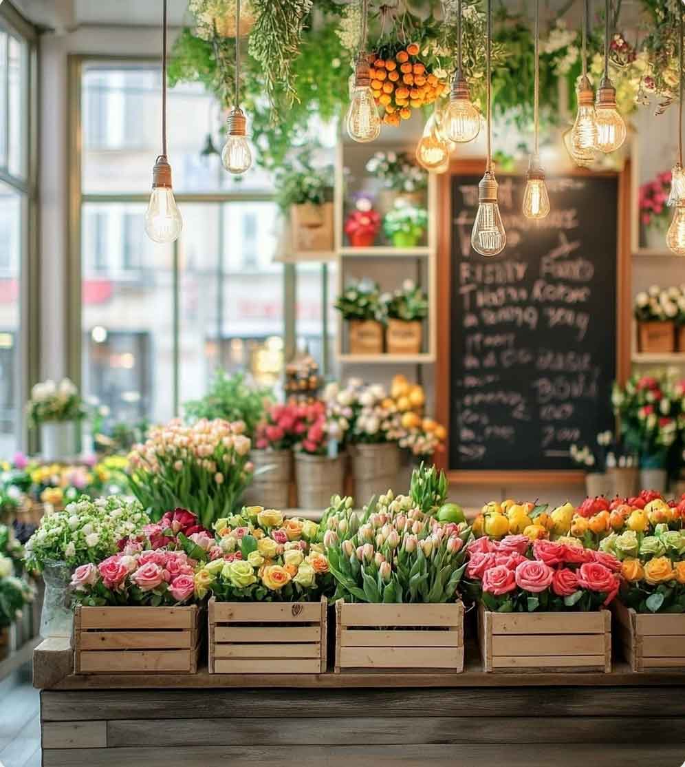 coquette flower shop spring aesthetic