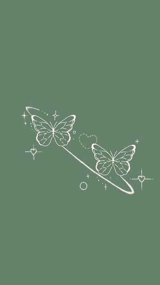 green butterfly background iphone aesthetic