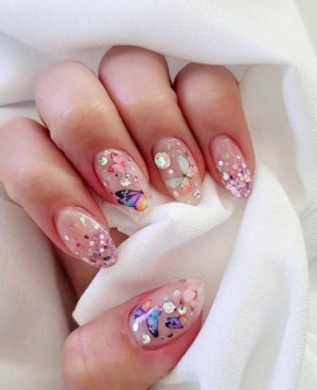 49 Butterfly Nails Designs To Try This Spring & Summer