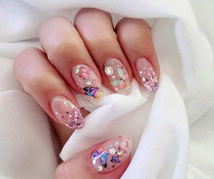 49 Butterfly Nails Designs To Try This Spring & Summer