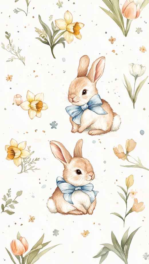 cute-aesthetic-easter-bunny-wallpaper