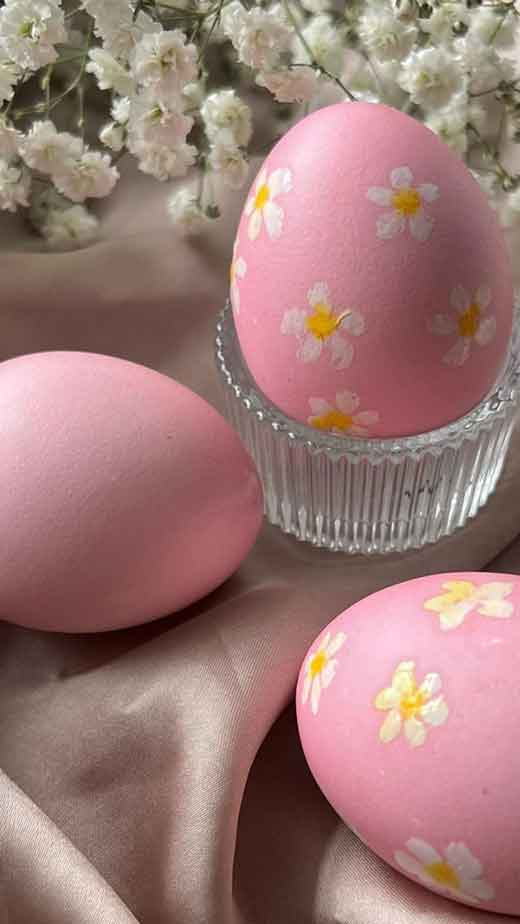 cute pink easter eggs wallpaper iphone