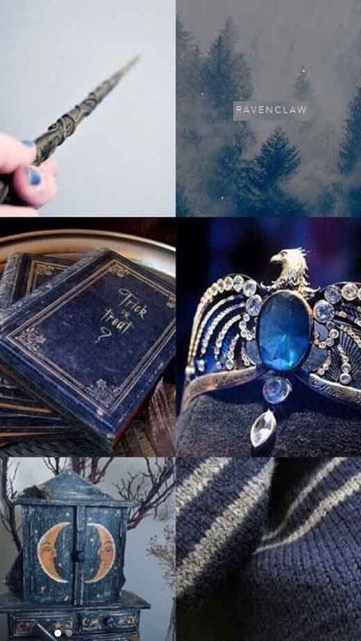 ravenclaw aesthetic collage for iphone