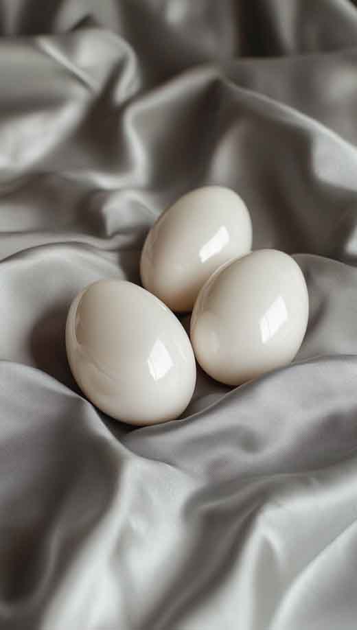 themoodguide_Three_white_glossy_easter_eggs_phone_backgrund