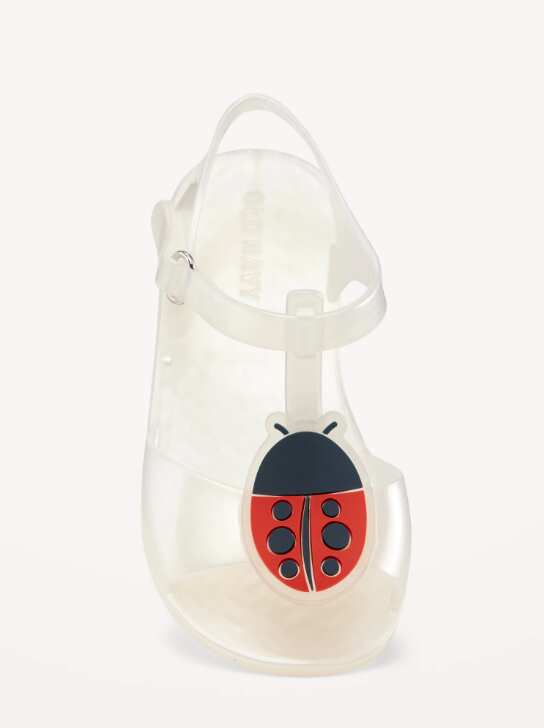 Ladybug Jelly Sandals For Toddler Girls