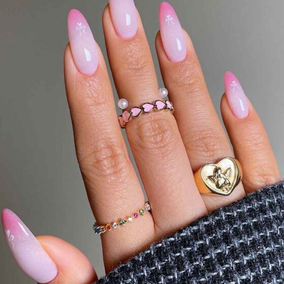 Lovely French Nails With Pink Tips to Try