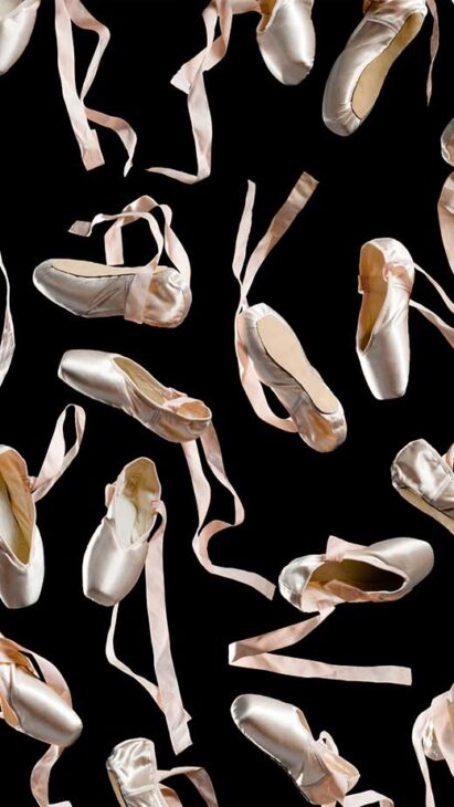 balletcore background for iphone pointes pattern, background pink and black