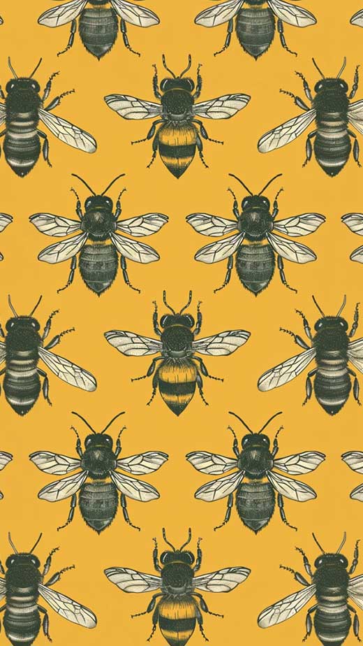 bee pattern wallpaper