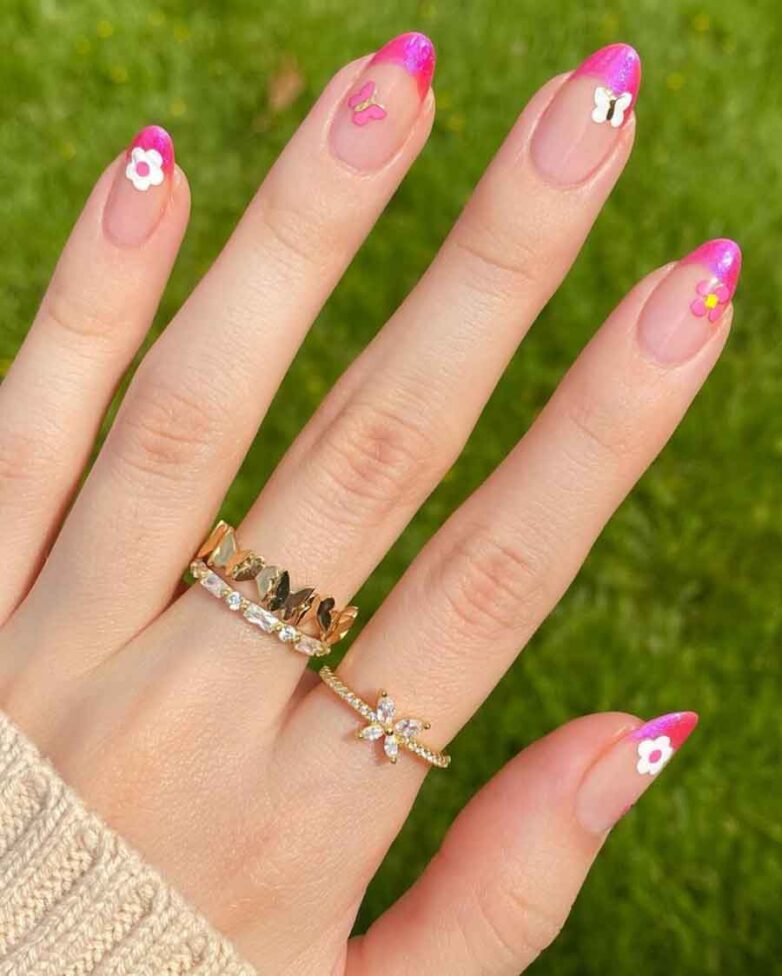 Lovely French Nails With Pink Tips to Try - The Mood Guide
