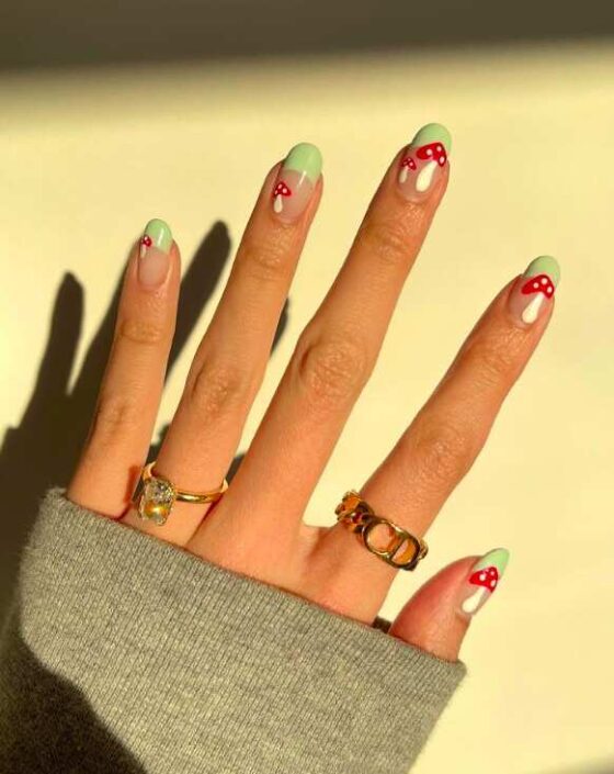 25+ Mushroom Nails Ideas & Designs To Inspire Your Trippy Cottagecore