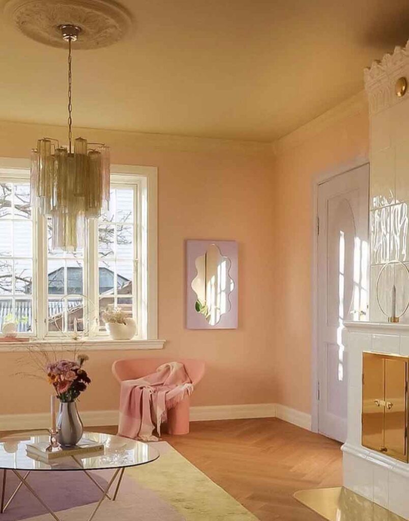 minimal danish pastel living room