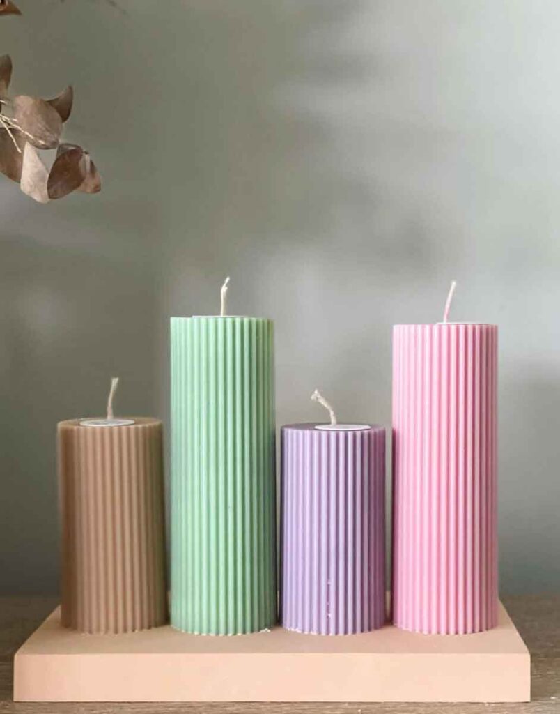 pastel candles