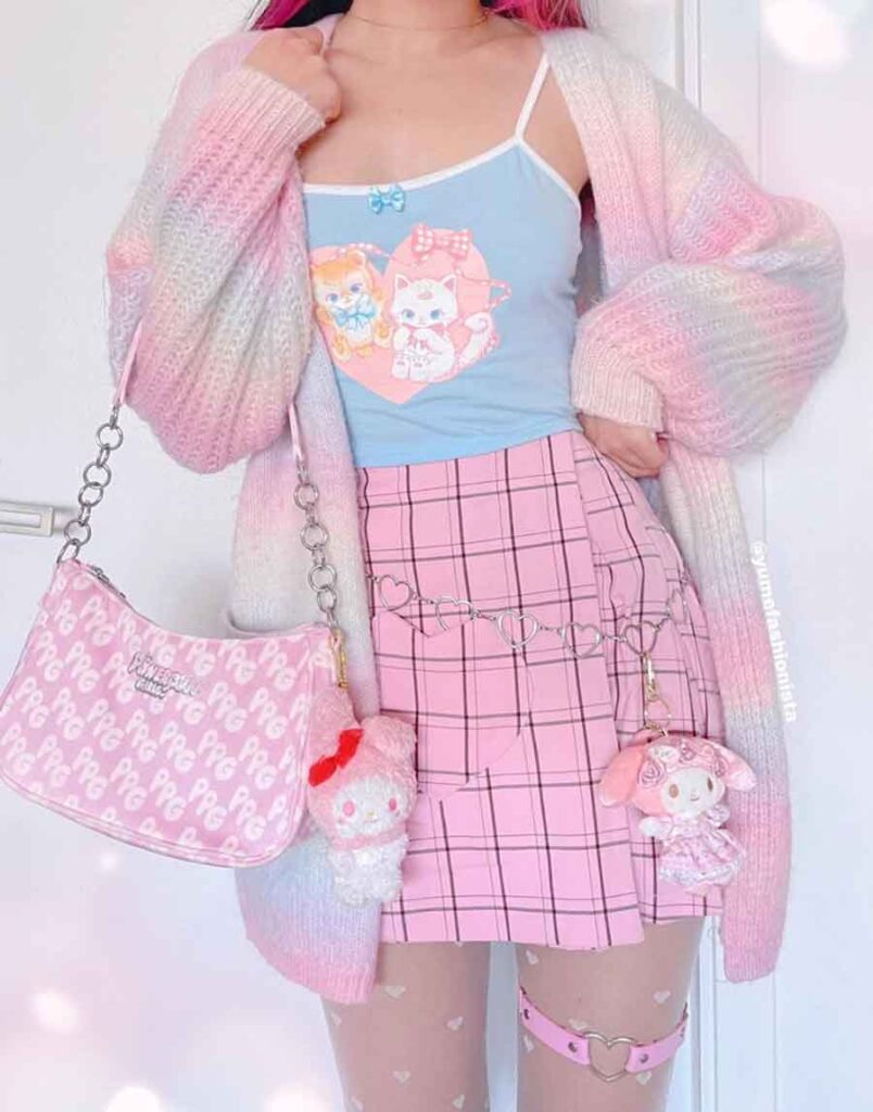 pastel kawaii spring outfit
