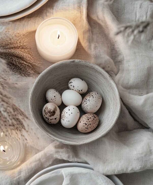 natural easter table aesthetic