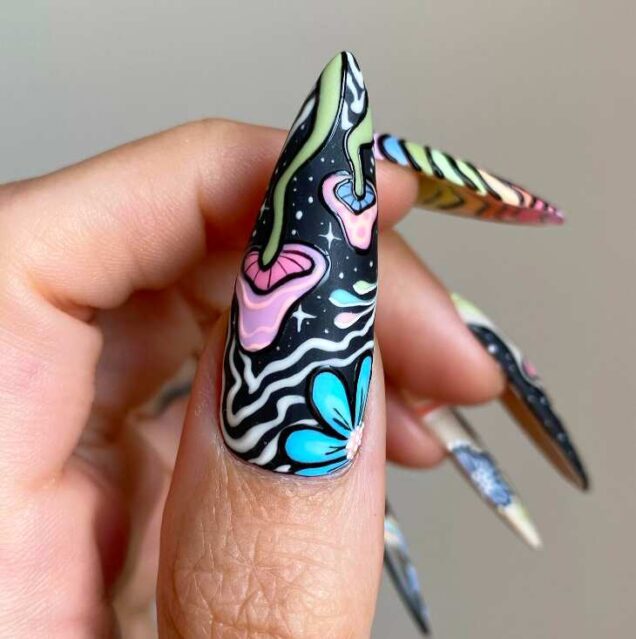 25+ Mushroom Nails Ideas & Designs To Inspire Your Trippy Cottagecore