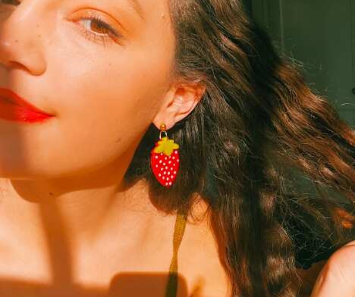 The Most Joyful Strawberry Earrings