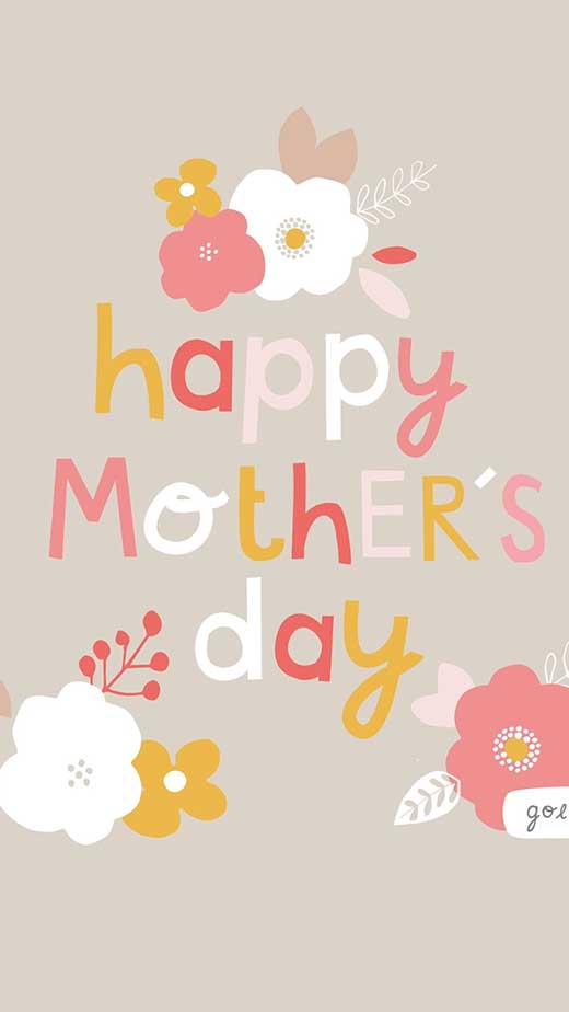 Happy Mothers Day Wallpaper With Heart Bubble | HD Wallpapers