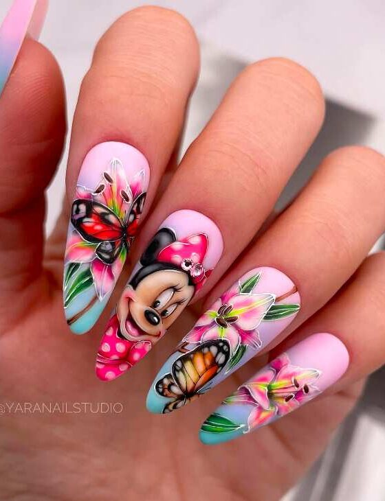 110+ Disney Nails Designs Ideas & Stickers To Inspire Your Trip to Disneyland