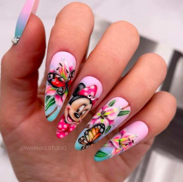 110+ Disney Nails Designs Ideas & Stickers To Inspire Your Trip to Disneyland