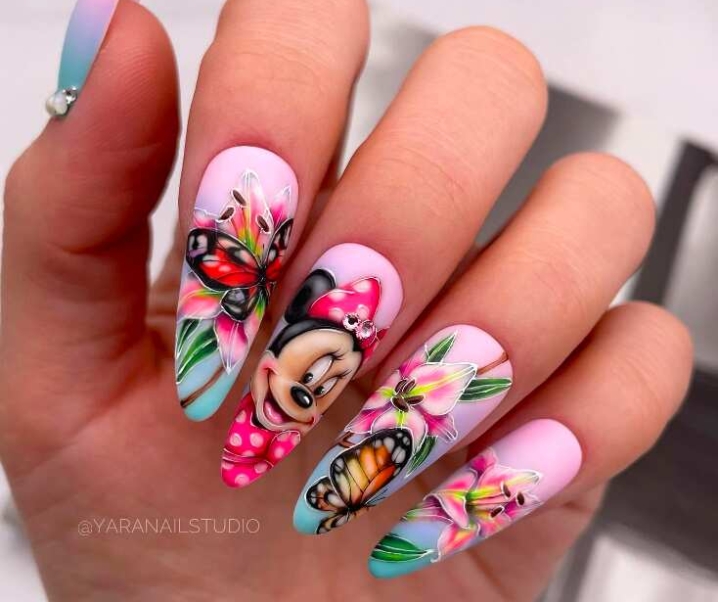 110+ Disney Nails Designs Ideas & Stickers To Inspire Your Trip to Disneyland