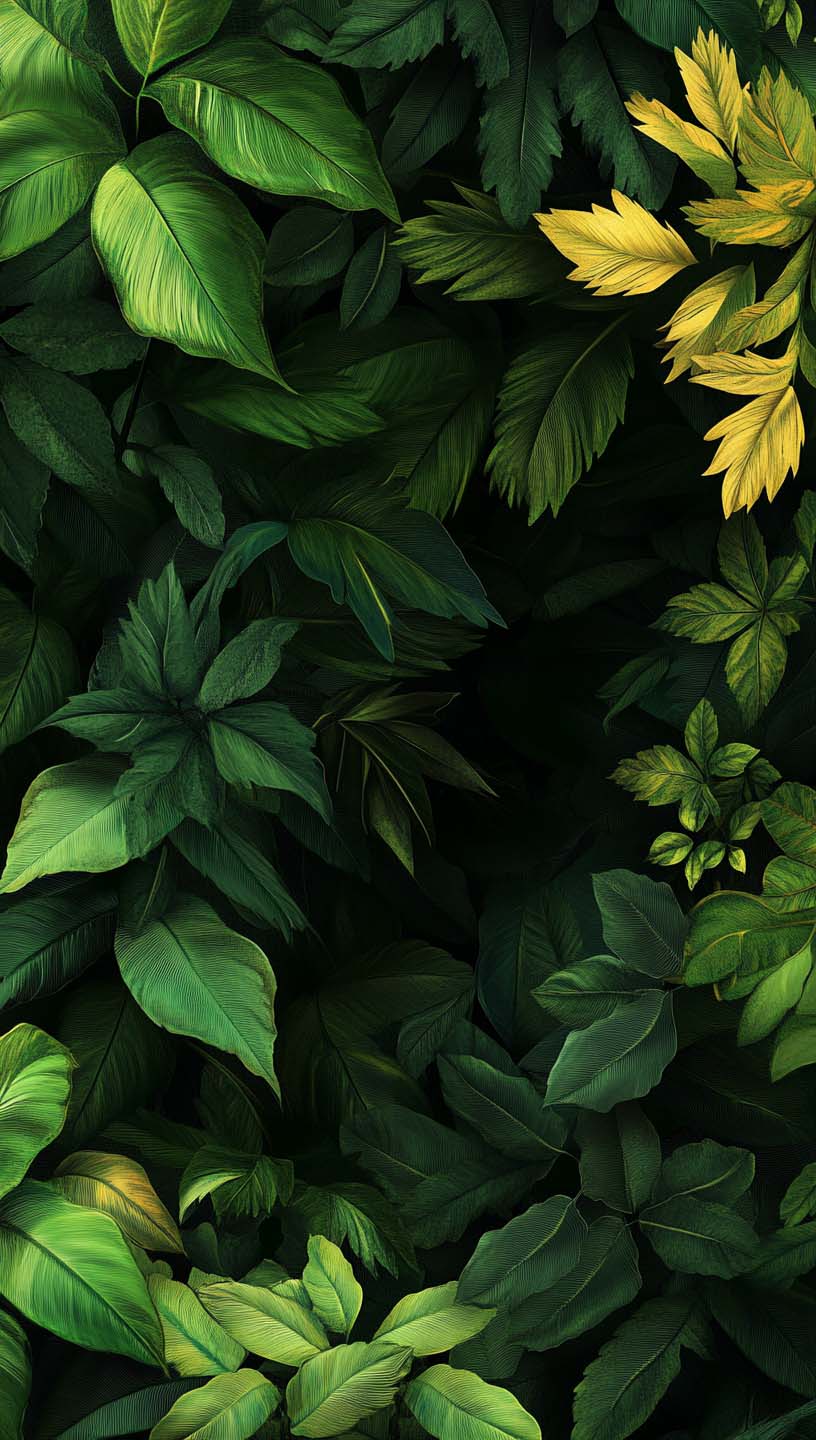 aesthetic green plants wallpaper for iphone