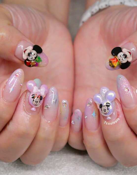 DISNEY CHARACTER NAIL DESIGNS BY @BEAUTIFUL_IN_LIGHT — Light Elegance