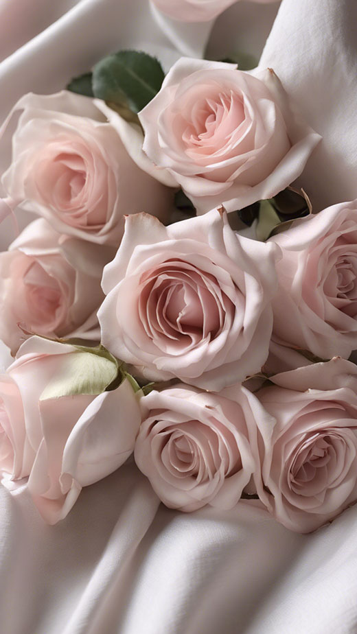 light pink soft aesthetic roses wallpaper high definition