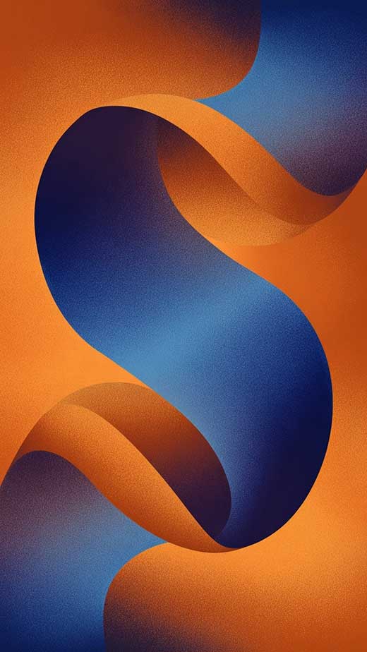 blue and orange retro cool wallpaper for iphone