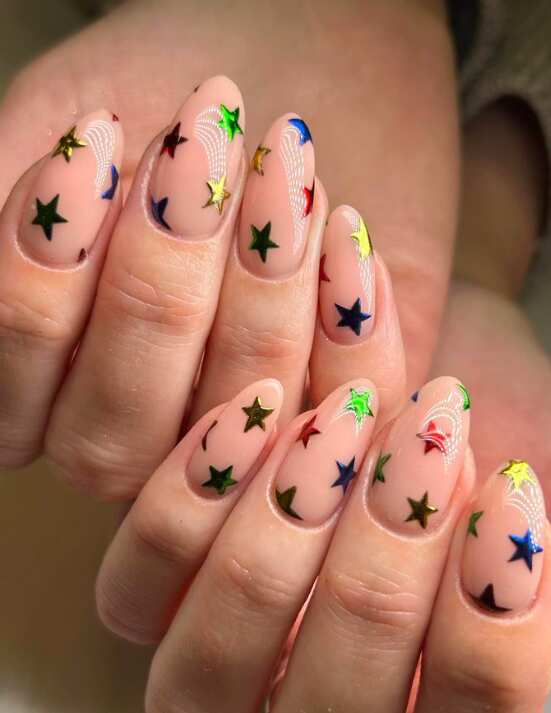 Amazon.com: Star Nail Art Stickers Decals 3D Gold Silver White Black Star  Nail Stickers Nail Art Supplies 6PCS Shiny Star Adhesive Sliders Transfer  Decals for Women Nail Art Decorations Y2K Manicure Accessories :