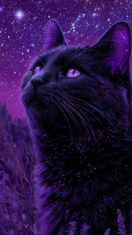 black cat wallpaper