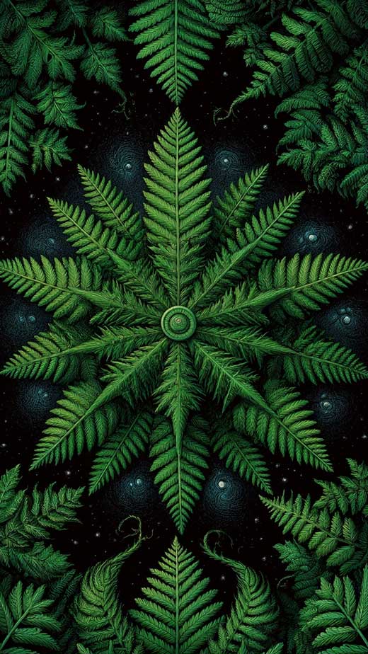 green aesthetic trippy phone wallpaper