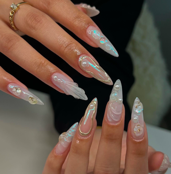 STBQHG Sea Themed Silicone Nails Art Mold Set With Whale And Shell Designs For Manicure Fashionable Nails Art Designs Moulds