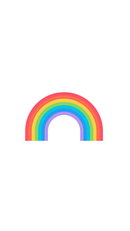 simple minimal rainbow wallpaper for phone
