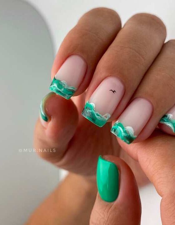 39+ Beach Nails Designs To Match Your Tropical Vacay