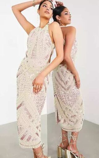 Sequin Ruffles Mermaid Core Dress main image 1