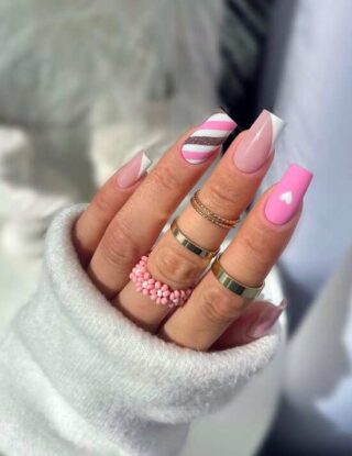 45 Pink And White Nails Designs To Try Year Round The Mood Guide