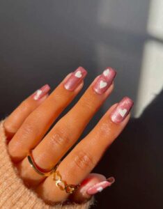 45 Pink And White Nails Designs To Try Year Round - The Mood Guide